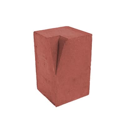 Large Kerb Internal Angle 200mm x 125mm x 125mm Red