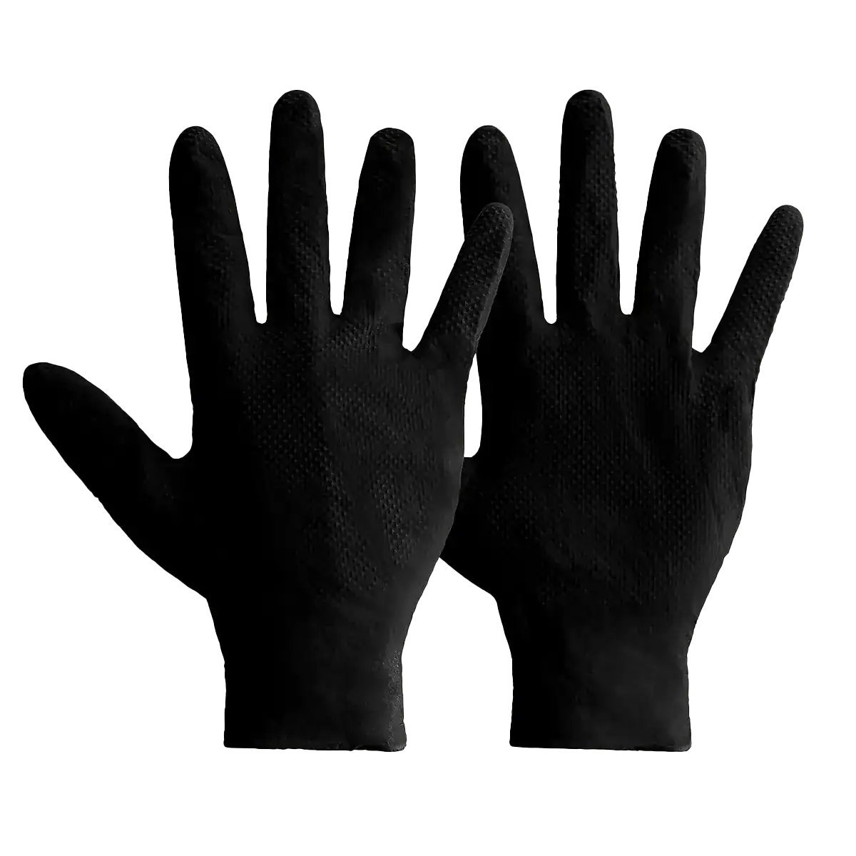 Mercator Ideall Grip Nitrile Gloves - Black