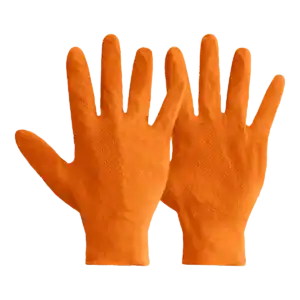 Mercator Ideall Grip Nitrile Gloves - Orange