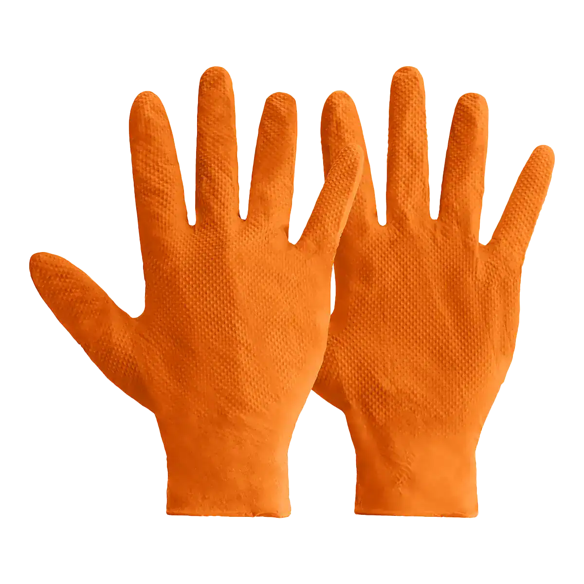 Mercator Ideall Grip Nitrile Gloves - Orange