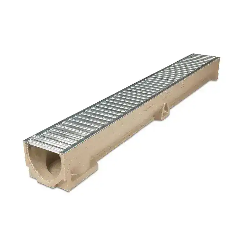 Aco Raindrain Channel With Galvanised Grid 1m