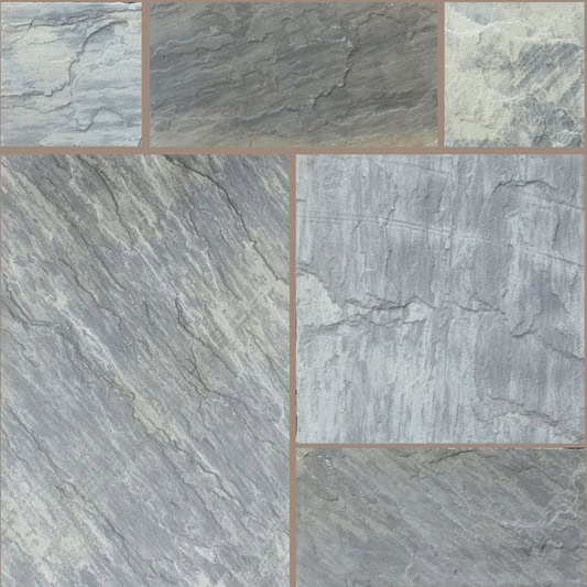 Natural Stone Calibrated Patio Kit Sagar Twilight Indian Sandstone