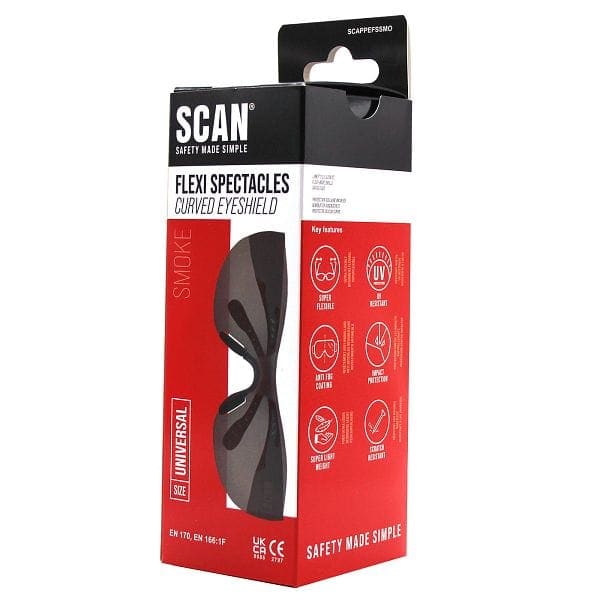 Scan Flexi Smoke Anti-Fog Safety Spectacles - Image 2
