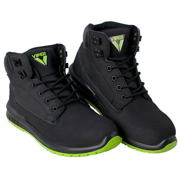 Scan Viper Safety Work Boot - Black/Green