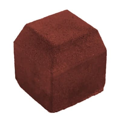 Small Kerb External Angle 125mm x 125mm x 125mm Red