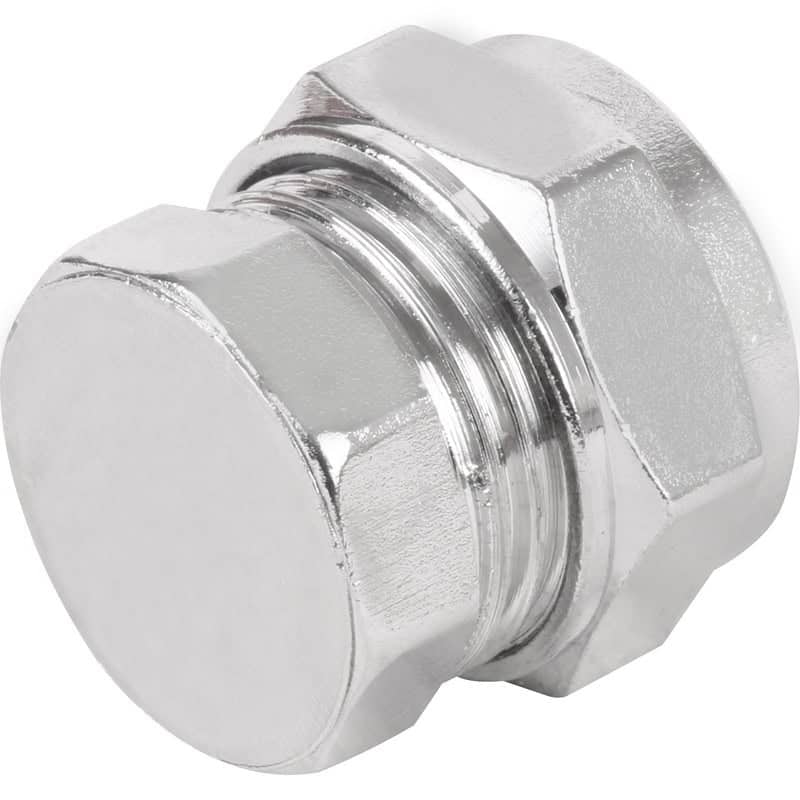 Compression Stop End Chrome Plated