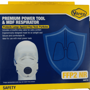 Vitrex Premium Valved Power Tool & MDF Respirator P2