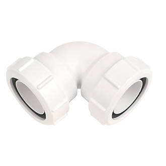 Compression 90° Knuckle Bend White