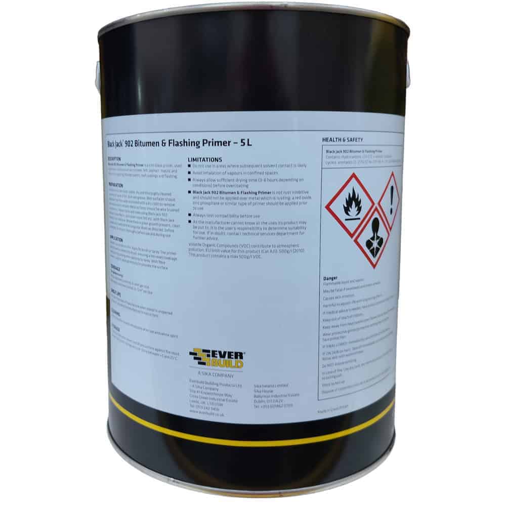 Sika Black Jack 902 Bitumen & Flashing Primer - Image 2