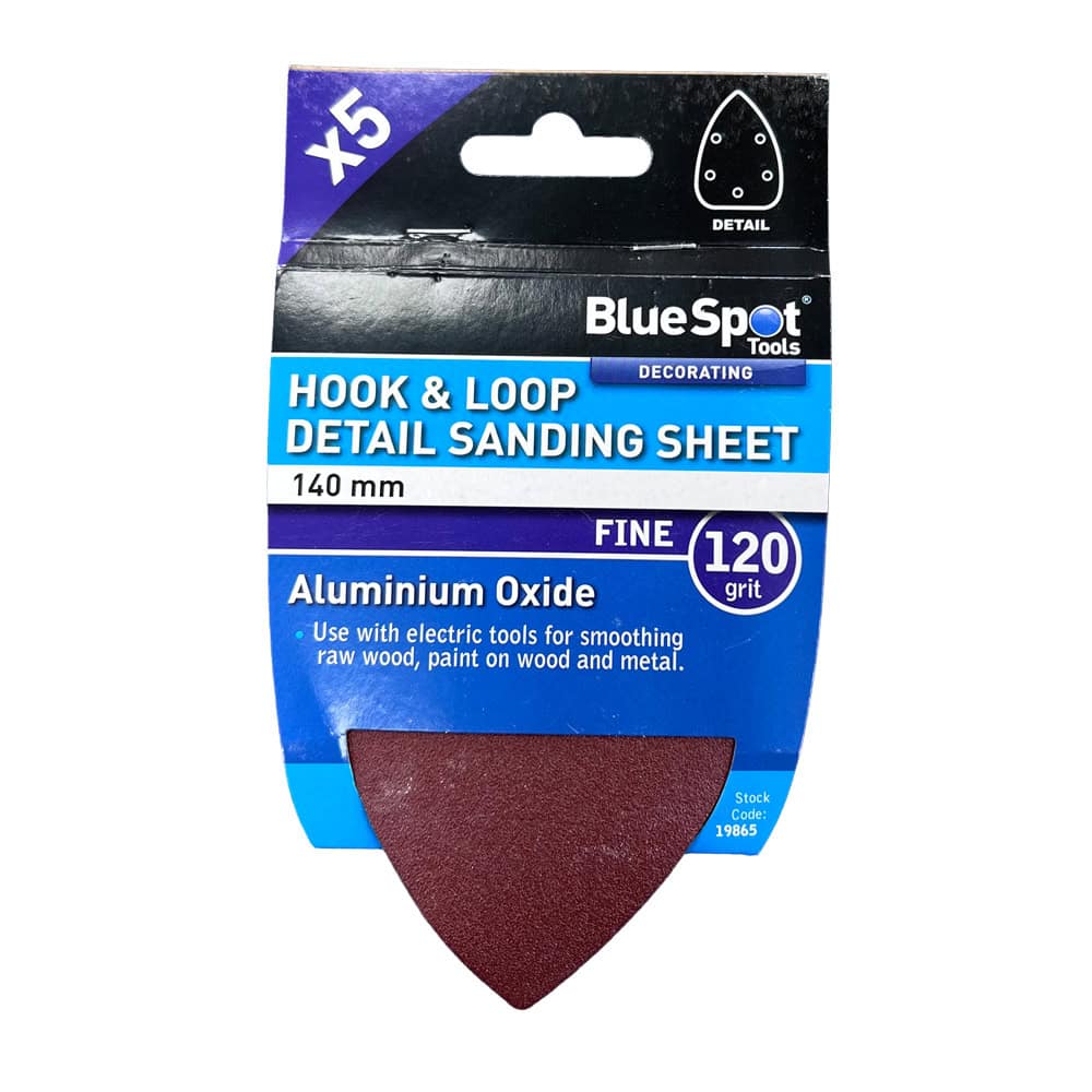 Hook & Loop Detail Sanding Sheet Fine - 5 pack